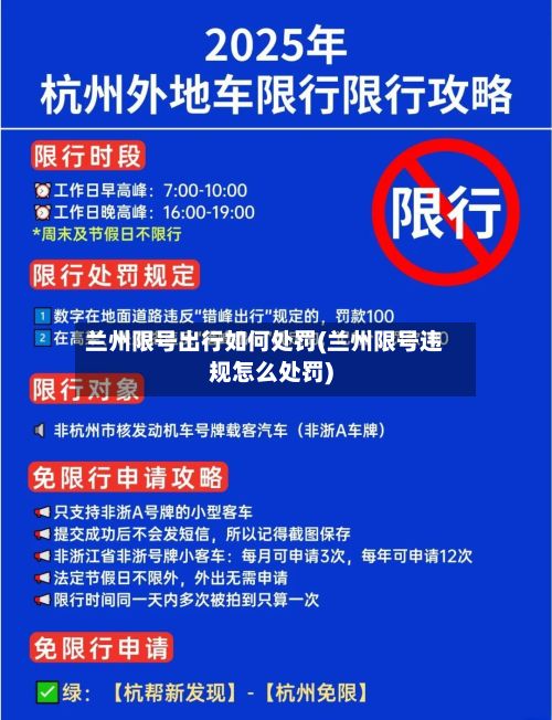 兰州限号出行如何处罚(兰州限号违规怎么处罚)-第2张图片