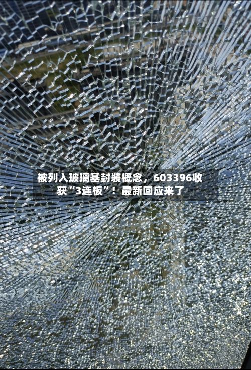 被列入玻璃基封装概念，603396收获“3连板	”！最新回应来了-第2张图片
