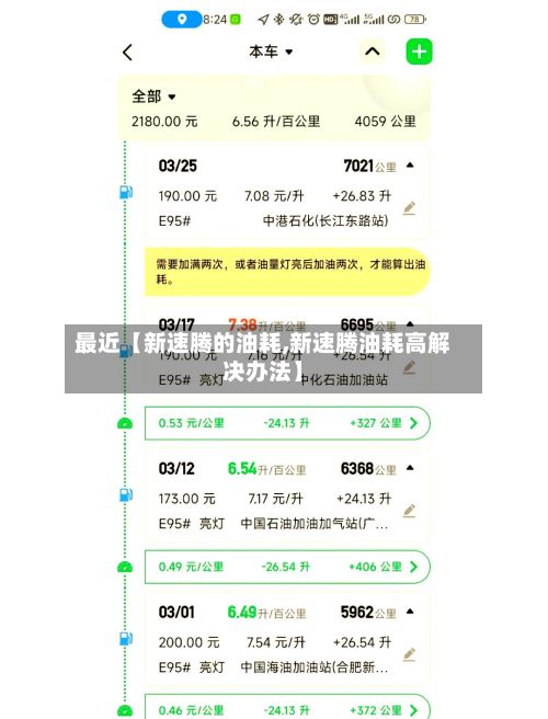 最近【新速腾的油耗,新速腾油耗高解决办法】-第2张图片