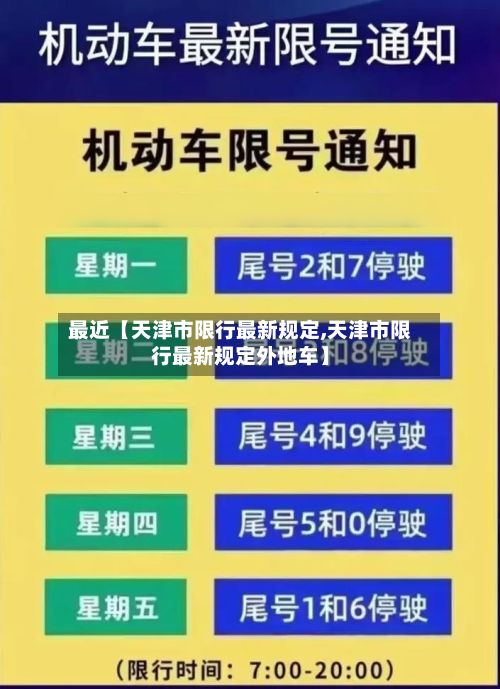 最近【天津市限行最新规定,天津市限行最新规定外地车】