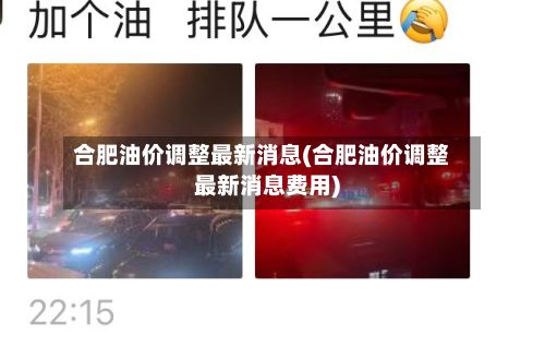 合肥油价调整最新消息(合肥油价调整最新消息费用)-第2张图片