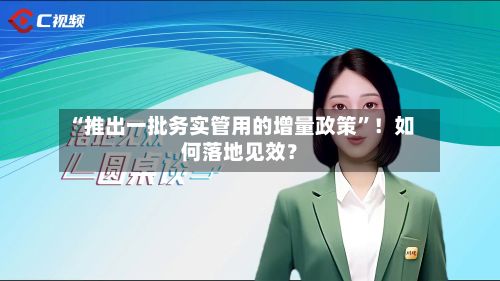 “推出一批务实管用的增量政策”！如何落地见效？-第2张图片