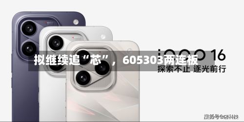 拟继续追“芯”，605303两连板-第2张图片