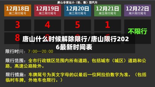 唐山什么时候解除限行/唐山限行2026最新时间表-第3张图片