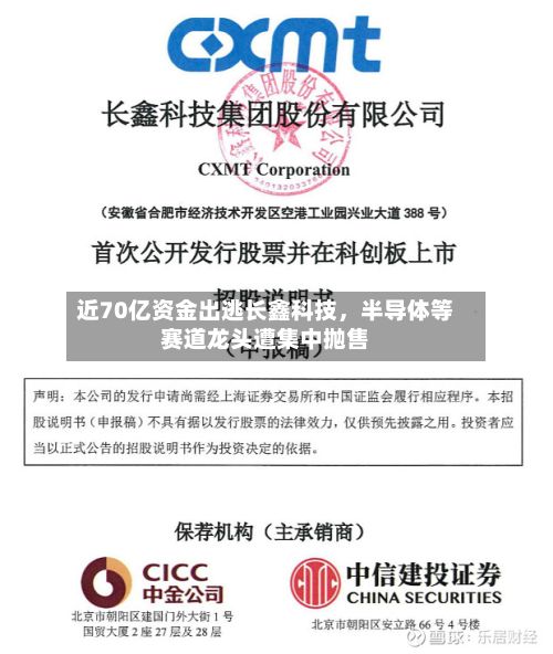 近70亿资金出逃长鑫科技，半导体等赛道龙头遭集中抛售-第2张图片