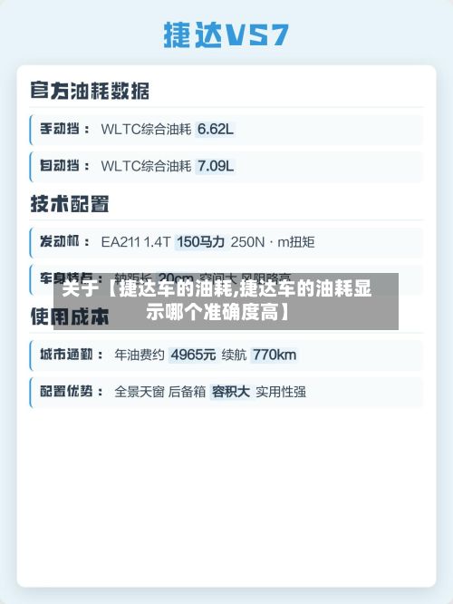 关于【捷达车的油耗,捷达车的油耗显示哪个准确度高】-第3张图片