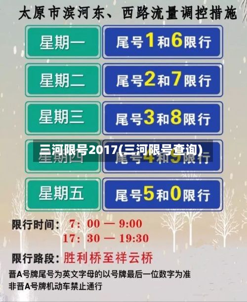 三河限号2017(三河限号查询)-第2张图片