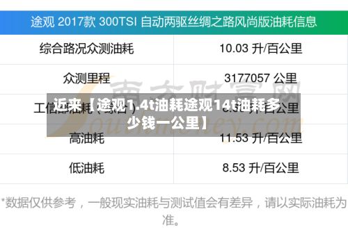 近来【途观1.4t油耗途观14t油耗多少钱一公里】