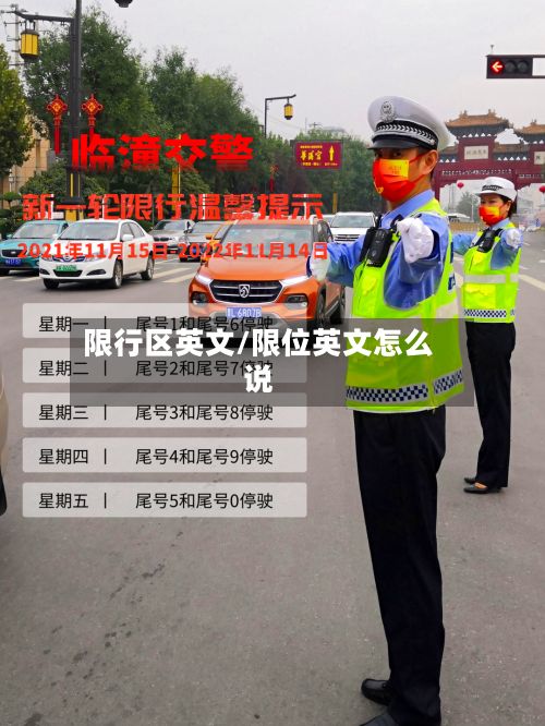 限行区英文/限位英文怎么说