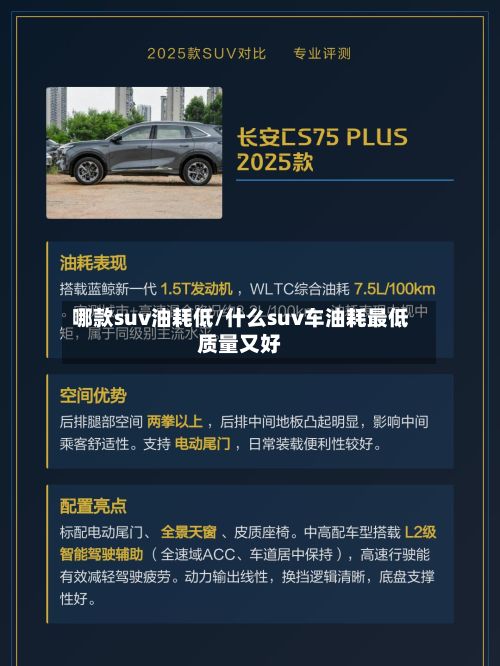 哪款suv油耗低/什么suv车油耗最低质量又好
