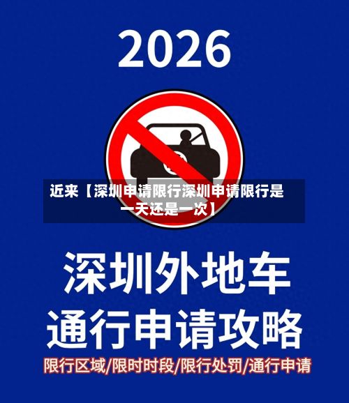 近来【深圳申请限行深圳申请限行是一天还是一次】-第2张图片