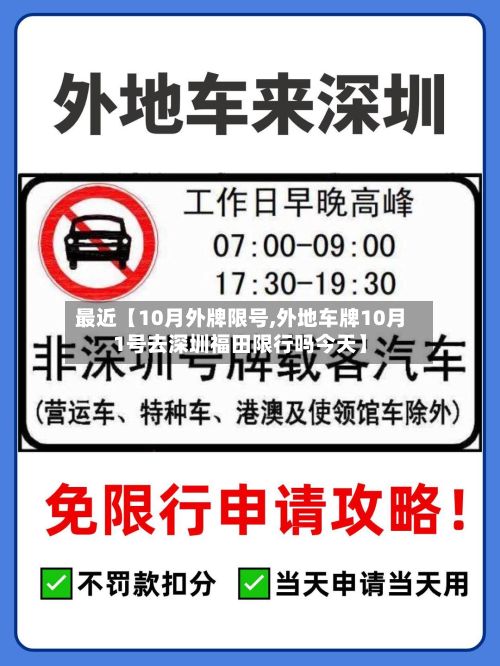 最近【10月外牌限号,外地车牌10月1号去深圳福田限行吗今天】