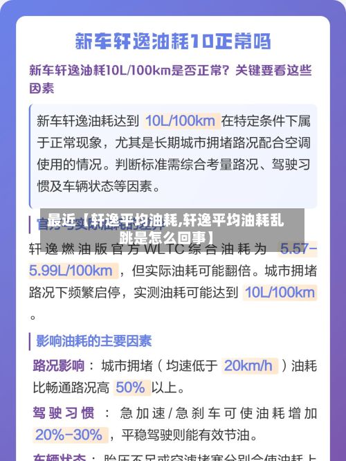 最近【轩逸平均油耗,轩逸平均油耗乱跳是怎么回事】-第3张图片