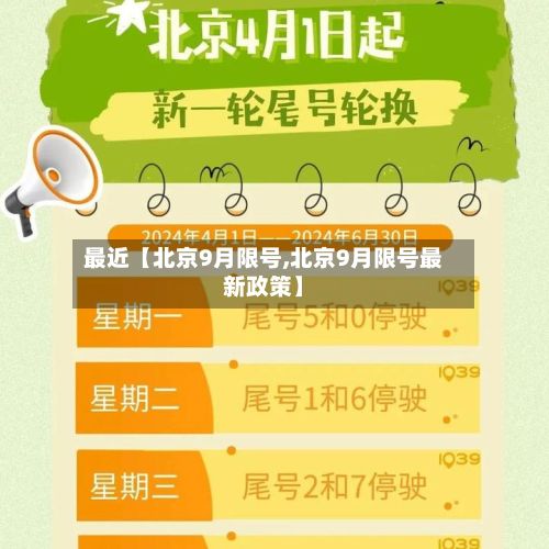 最近【北京9月限号,北京9月限号最新政策】