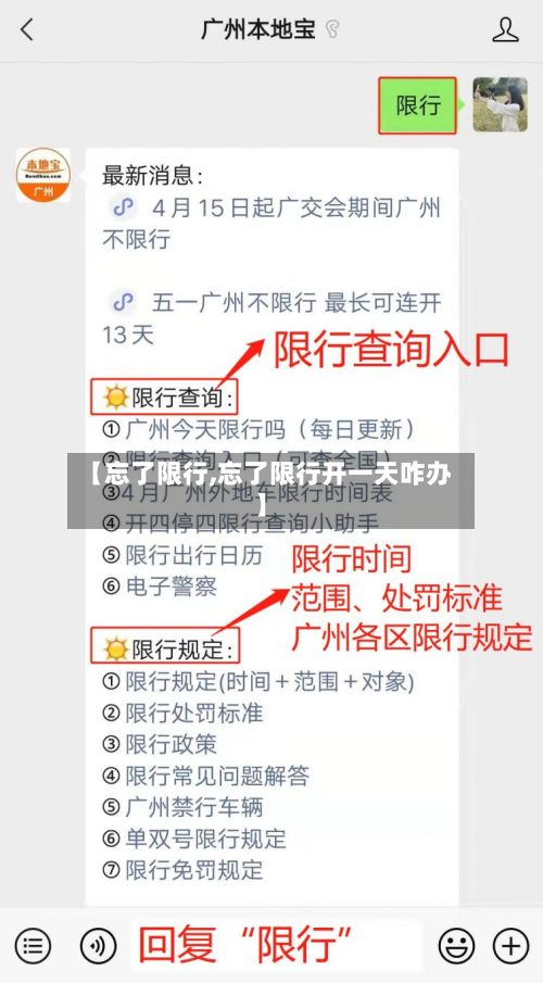 【忘了限行,忘了限行开一天咋办】-第2张图片
