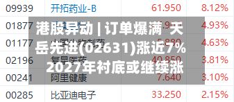 港股异动 | 订单爆满  天岳先进(02631)涨近7%   2027年衬底或继续涨价