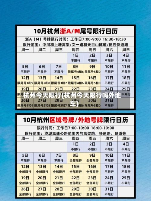 杭州今天限行(杭州今天限行吗外地车)-第3张图片
