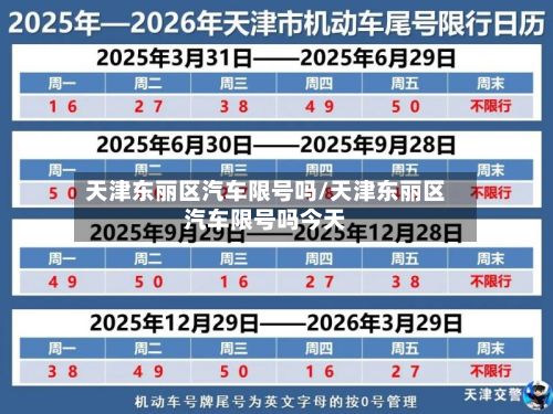 天津东丽区汽车限号吗/天津东丽区汽车限号吗今天