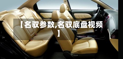 【名驭参数,名驭底盘视频】