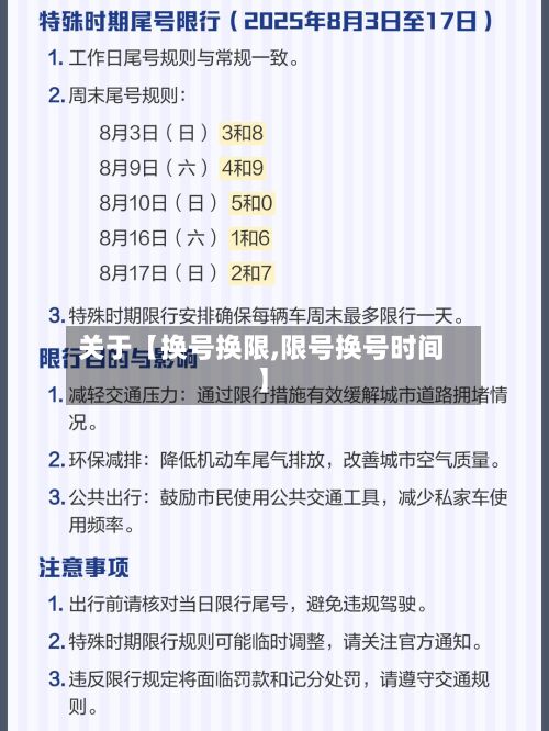 关于【换号换限,限号换号时间】