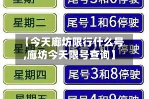 【今天廊坊限行什么号,廊坊今天限号查询】-第2张图片