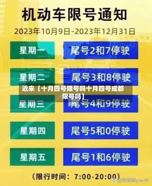 近来【十月四号限号吗十月四号成都限号吗】-第2张图片