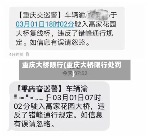 重庆大桥限行(重庆大桥限行处罚)-第3张图片