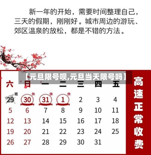 【元旦限号呗,元旦当天限号吗】-第2张图片