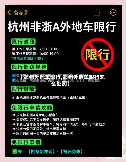 【郑州外地车限行,郑州外地车限行怎么处罚】-第2张图片