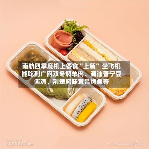南航四季度机上餐食“上新” 坐飞机能吃到广府双冬焖羊肉、潮汕普宁豆酱鸡、荆楚风味宜昌烤鱼等-第3张图片