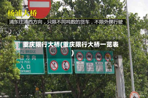 重庆限行大桥(重庆限行大桥一览表)