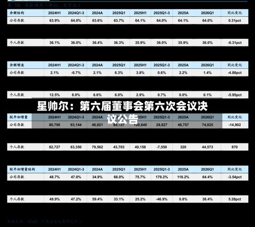 星帅尔：第六届董事会第六次会议决议公告-第2张图片