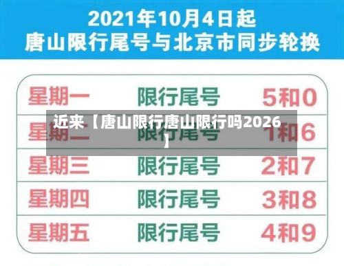 近来【唐山限行唐山限行吗2026】-第2张图片