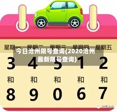 今日沧州限号查询(2020沧州最新限号查询)