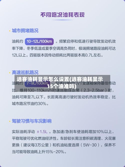 逍客油耗显示怎么设置(逍客油耗显示15个油准吗)-第2张图片