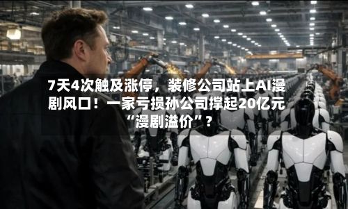 7天4次触及涨停	，装修公司站上AI漫剧风口！一家亏损孙公司撑起20亿元“漫剧溢价	”？-第2张图片