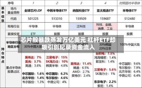 芯片股暴跌蒸发万亿美元 杠杆ETF却吸引创纪录资金流入-第2张图片