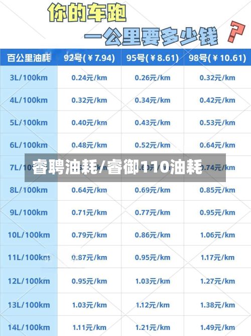 睿聘油耗/睿御110油耗-第2张图片