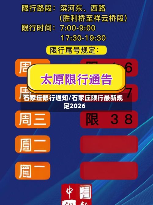 石家庄限行通知/石家庄限行最新规定2026-第2张图片