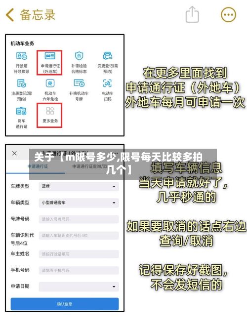 关于【m限号多少,限号每天比较多拍几个】