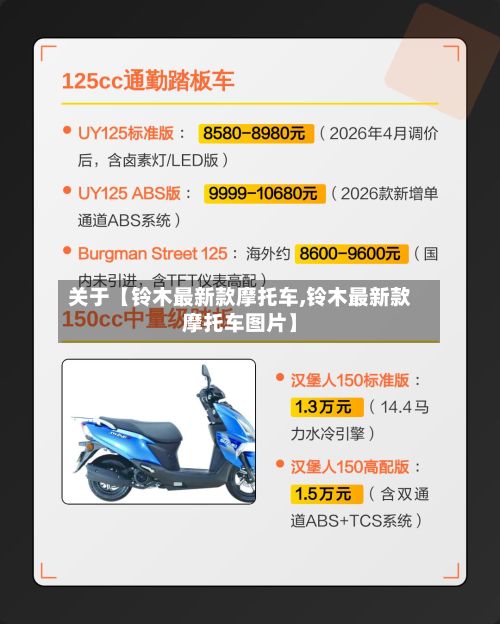 关于【铃木最新款摩托车,铃木最新款摩托车图片】-第1张图片