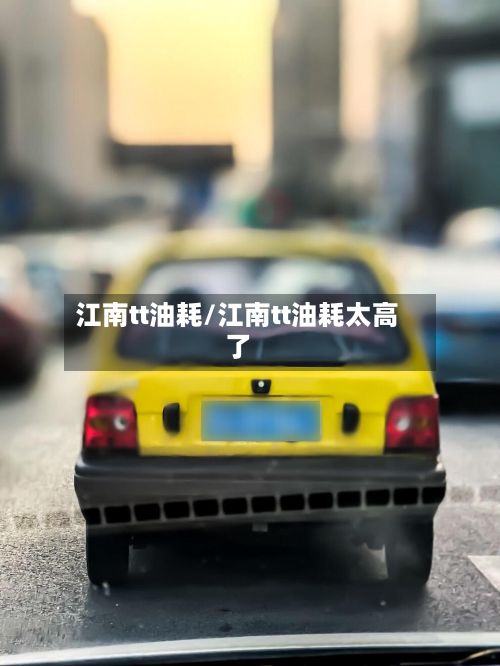江南tt油耗/江南tt油耗太高了-第2张图片