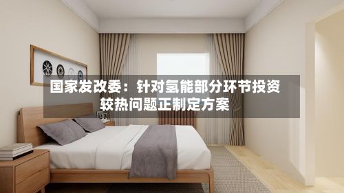 国家发改委：针对氢能部分环节投资较热问题正制定方案