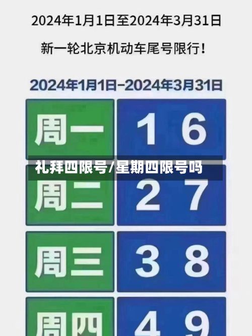 礼拜四限号/星期四限号吗