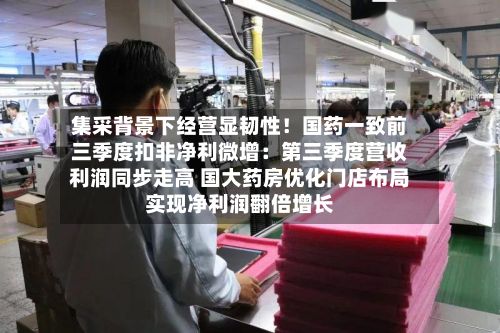 集采背景下经营显韧性！国药一致前三季度扣非净利微增：第三季度营收利润同步走高 国大药房优化门店布局实现净利润翻倍增长
