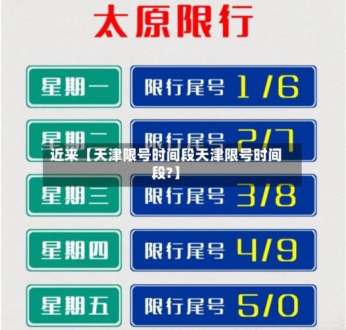 近来【天津限号时间段天津限号时间段?】-第3张图片