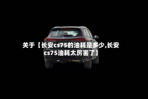 关于【长安cs75的油耗是多少,长安cs75油耗太厉害了】-第2张图片
