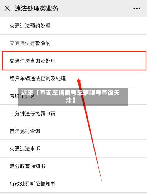 近来【查询车辆限号车辆限号查询天津】-第2张图片